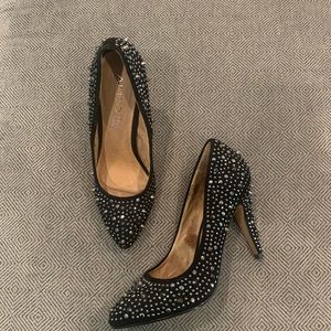 Aldo Black Studded Heels